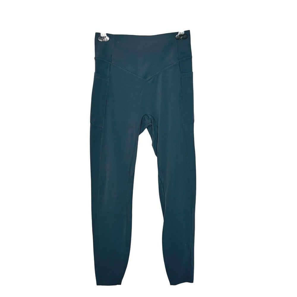 Halara High Waisted Ruched Butt 7/8 Leggings Blue Small